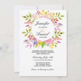 結婚フローラ招待状エレガントフォーマル招待状 招待状