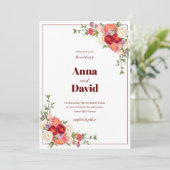 結婚フローラ招待状 招待状 (スタンド正面)