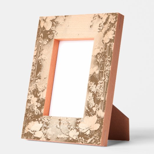 結婚フローラ枠 レーザー彫刻フレーム (左)