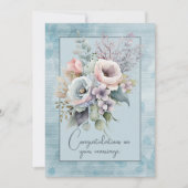 結婚フローラ花束 ノートカード (正面)