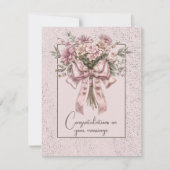 結婚フローラ花束 ノートカード (正面)