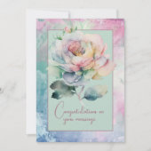 結婚フローラ花束 ノートカード (正面)