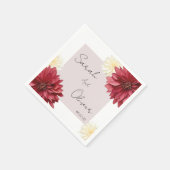 結婚フローラ スタンダードカクテルナプキン (角)