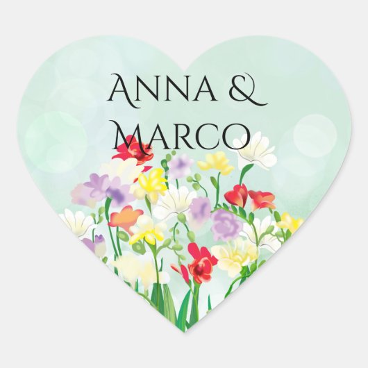 結婚フローラ ハートシール (正面)