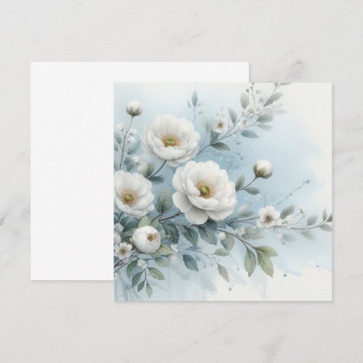 結婚フローラ 招待状 (正面/裏面)