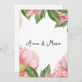 結婚フローラ 招待状 (正面/裏面)