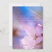 結婚ブライダルシャワーカスタム 招待状 (裏面)