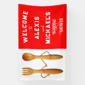 結婚ブライダルシャワー 横断幕 (縦)