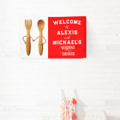 結婚ブライダルシャワー 横断幕 (インサイチュ)