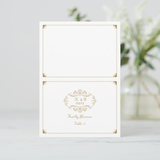 結婚プレイスカードテンプレート (スタンド正面)