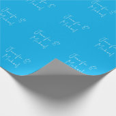 結婚プロフェッショナルスクラシカルカイブルー ラッピングペーパー (角)