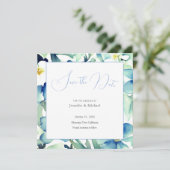 結婚プロフェッショナルミニマルかわいいフローラ セーブザデート (スタンド正面)