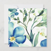 結婚プロフェッショナルミニマルかわいいフローラ セーブザデート (裏面)