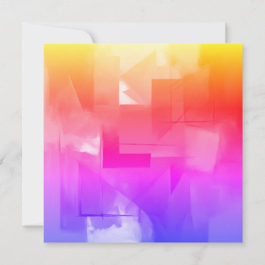 結婚プロフェッショナルミニマルかわいい抽象芸術 セーブザデート (裏面)