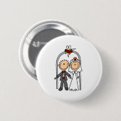 結婚ボタン 缶バッジ (正面&裏面)