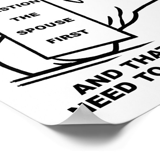 結婚ポスターについて知おもしろいる ポスター (角)