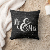 『結婚ミスター&ミセス』枕パーソナライズされた クッション (ブランケット)