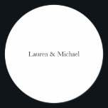 結婚ミニマエレガントリストクラシカル白黒 ラウンドシール<br><div class="desc">このテンプレートは全カスタマイズてのプロフェッショナルの職業に合わせることができる。</div>