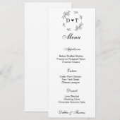 結婚メニューカード メニュー (正面/裏面)