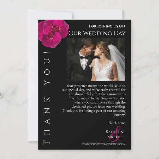 結婚モダンの写真 招待状 (正面)