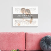 結婚モダンの誓い結婚記念写真 キャンバスプリント (インサイチュ (リビング))