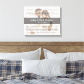 結婚モダンの誓い結婚記念写真 キャンバスプリント (インサイチュ (寝室))