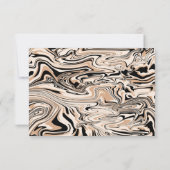 結婚モダンエレガントの水彩模様カスタム法 セーブザデート (裏面)