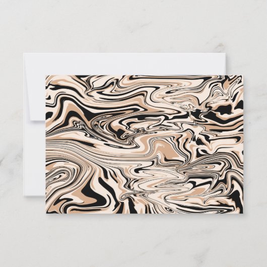 結婚モダンエレガントの水彩模様カスタム法 セーブザデート (裏面)