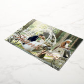 結婚モダンバラ結婚箔サンキューカード 箔シーズンカード (回転した状態)