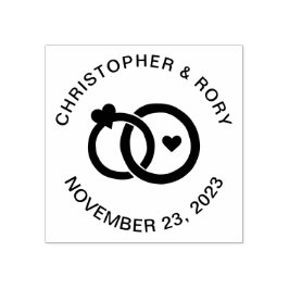 結婚モダンリングや輪シンプルカスタムカップル ラバースタンプ