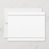 結婚モノグラムイニシャルカップル名パーソナライズされた ノートカード (裏面)