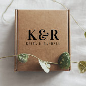 結婚モノグラムモダン結婚式の引き出物 セルフインキングスタンプ