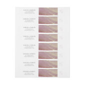 結婚モノグラム差出人住所 ラップアラウンドラベル (シート)