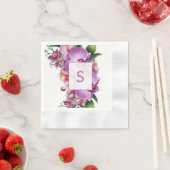 結婚モノグラム紙ナプキン 縁ありカクテルナプキン (インサイチュ)