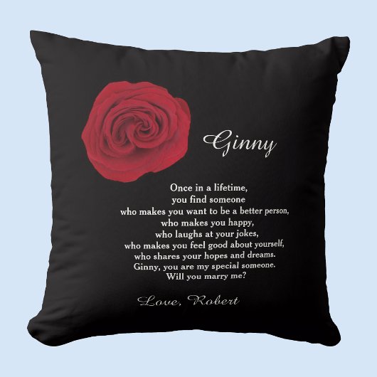 結婚ユニークの申し込み枕 クッション