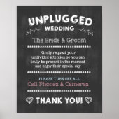 結婚ユニークポスター！携帯電話なし/カメラなし！ ポスター (正面)