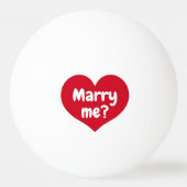 結婚ユニーク申し出アイディア 卓球ボール (裏面)