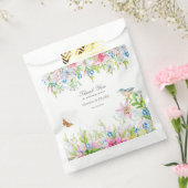 結婚ユリと鳥の水の色結婚の フェイバーバッグ (封をした状態)