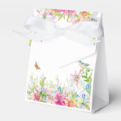 結婚ユリと鳥の水彩色 フェイバーボックス (正面サイド)