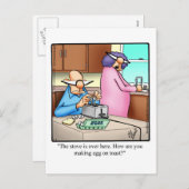 結婚ユーモアのはがき「斑点」 シーズンポストカード (正面/裏面)