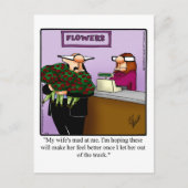 結婚ユーモアのはがき「斑点」 シーズンポストカード (正面)