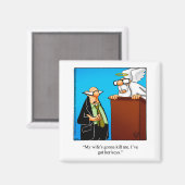 結婚ユーモア靴下スタッフマグネット マグネット (正面/裏面)