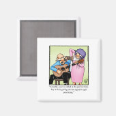 結婚ユーモア靴下スタッフマグネット マグネット (正面/裏面)