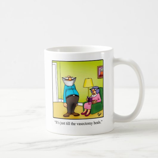結婚ユーモア"血管切除術" Mug "斑点 コーヒーマグカップ (右)