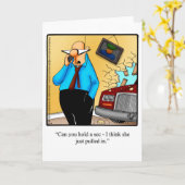 結婚ユーモ空白のアのグリーティングカード「スペクチクル」 カード (黄色い花)