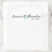 結婚ラベル016 楕円形シール (バッグ)