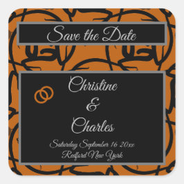 結婚ラベル スクエアシール