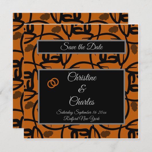 結婚ラベル 招待状 (正面/裏面)