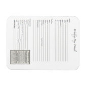 結婚リストテンプレート マグネット (横)