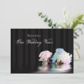 結婚リニューアル招待状エレガント- Peonies 招待状 (スタンド正面)